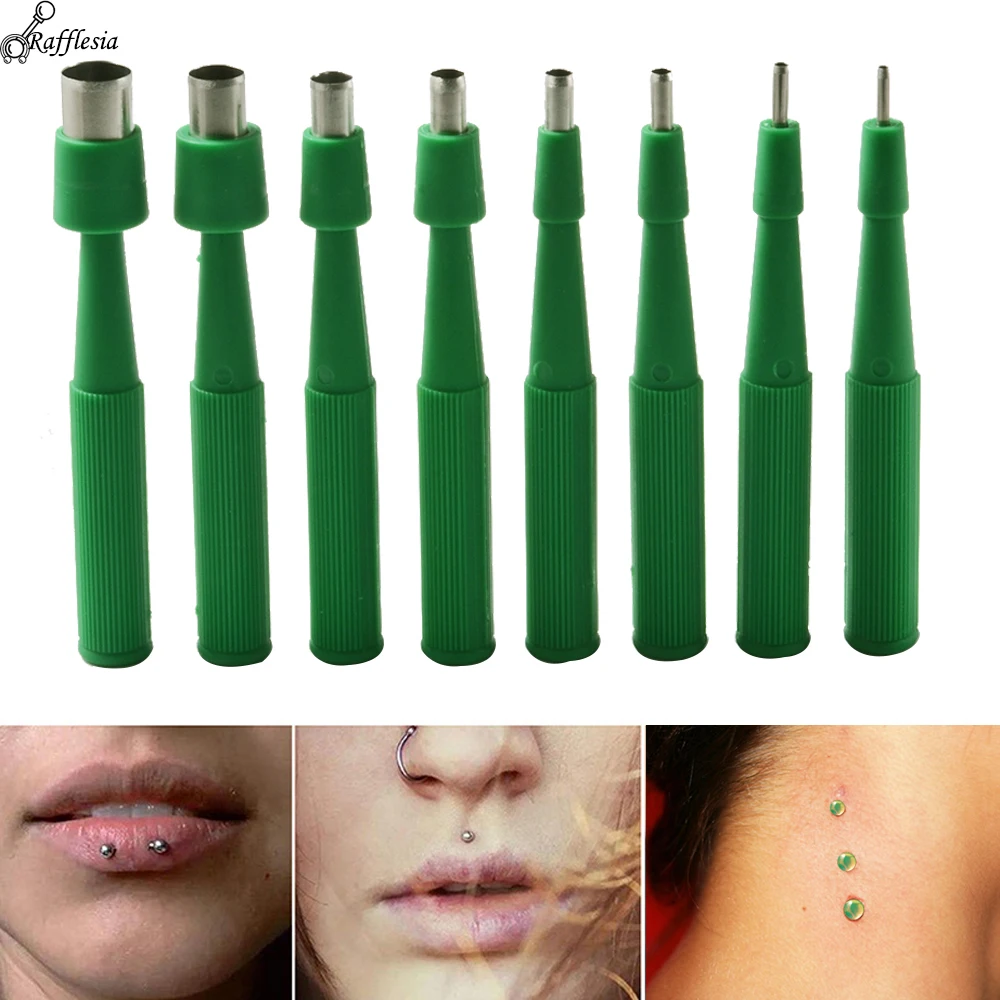 Perforadora dérmica de biopsia profesional desechable, herramienta para perforación de joyería corporal, fácil de usar, perforadora de ancla dérmica esterilizada, 1 Uds.