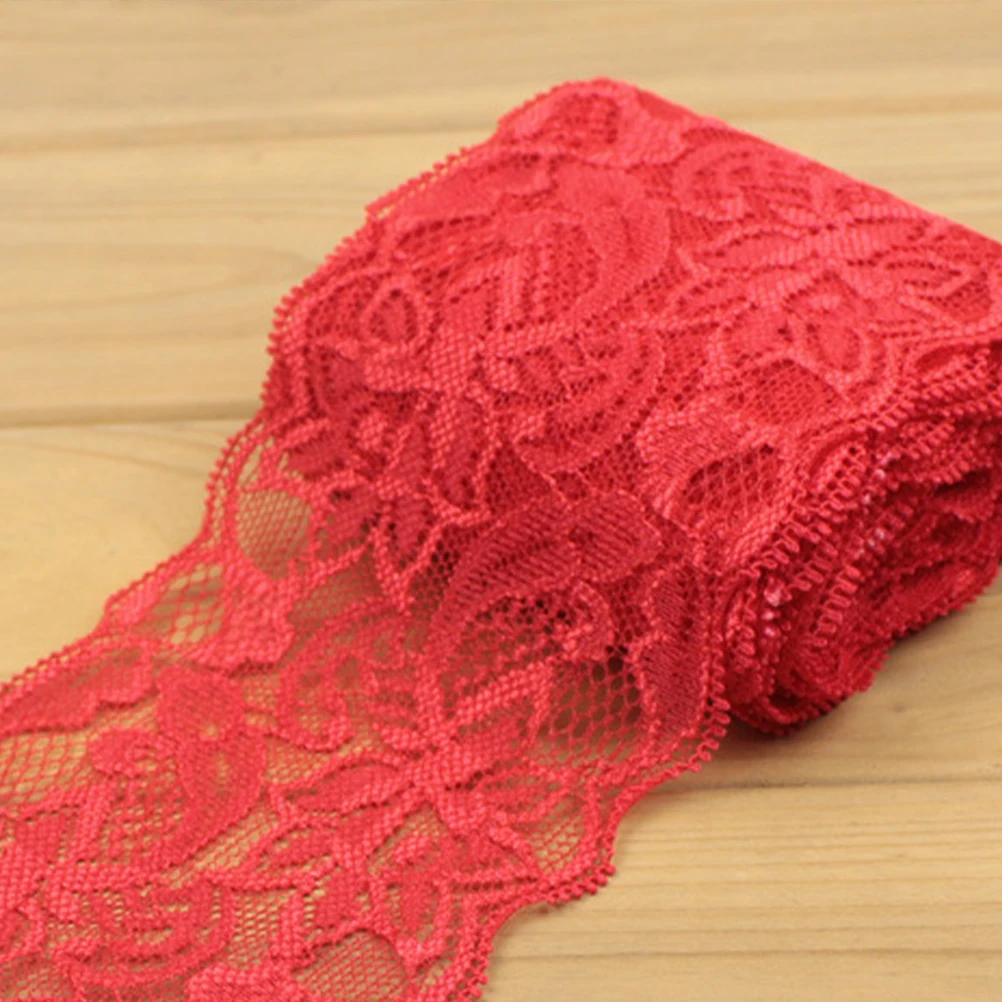 

Lace Fabric Ruffled Material DIY White Ribbon Stretch Bridal Vintage Craft Decor Accessories