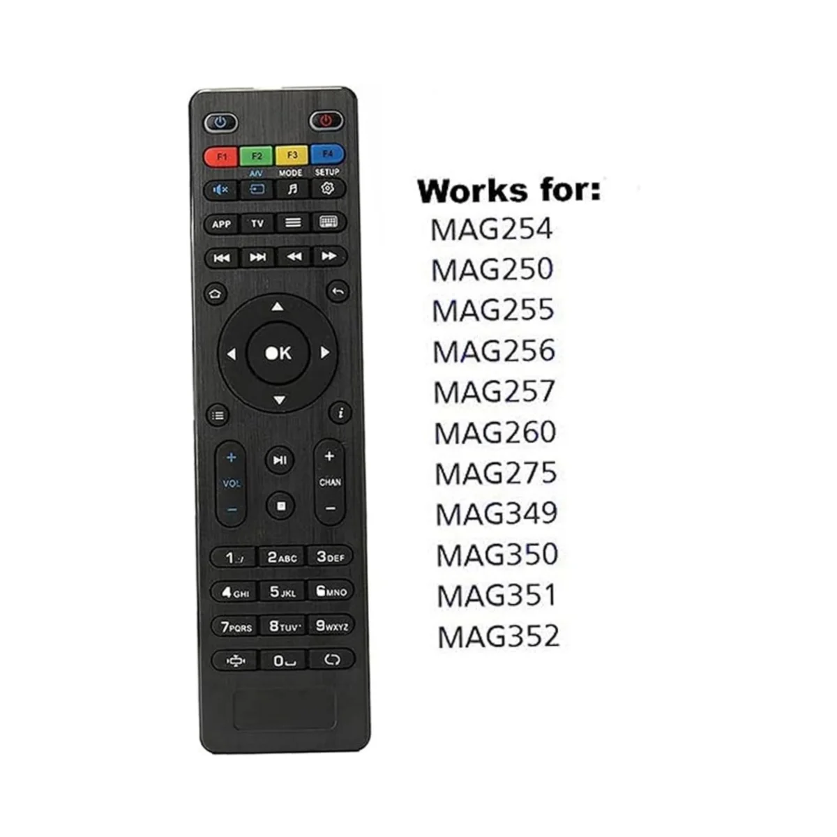Пульт дистанционного управления для MAG254 MAG250 255/256/257/260/275/349/350/351/352 MAG322W1 MAG 322 OTT TV Box IPTV Set-Top Box Пульт дистанционного управления для MAG254 MAG250 255/256/257/260/275/349/350/351/352 MAG322W1 MAG 322 OTT TV Box IPTV Set-Top Box