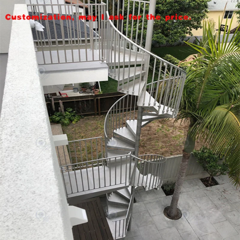 custom.Modern Design Office Building Commercial Rotary Staircase Indoor Solid Wood Tread Staircases