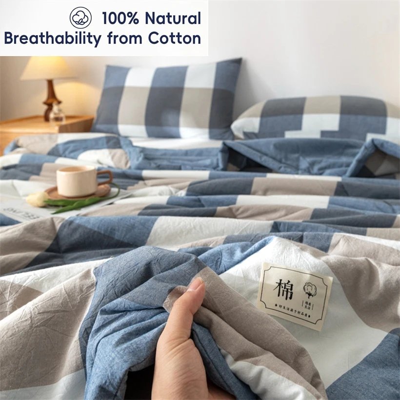 الصيف 100% القطن رقيقة لحاف المعزي لينة تكييف الهواء كل موسم لحاف/لحاف/بطانية خفيفة الوزن غطاء السرير الفراش الناعم