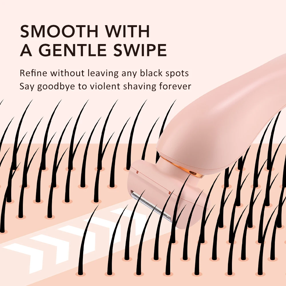 

Портативный безболезненный нож для бритья 3 в 1, женская частная бритва для волос, триммер, триммер для бикини, водонепроницаемые электрические бритвы