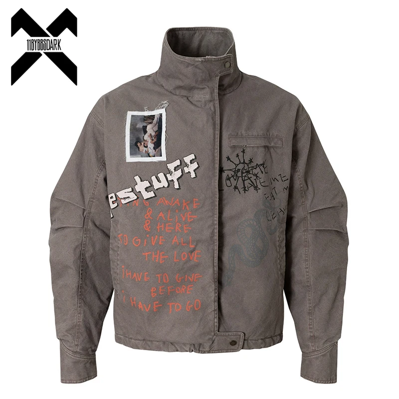 

2025 New American Vintage Jacket Parka Men's Thick Cargo Coat Retro Warm Jacket Hip Hop Streetwear