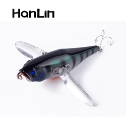 115mm/33.5g Topwater Popper Bait Floating Fishing Lure Hard Body Stainless Metal Wings Wobbler Swimbait Pesca Pike Bass Tackle