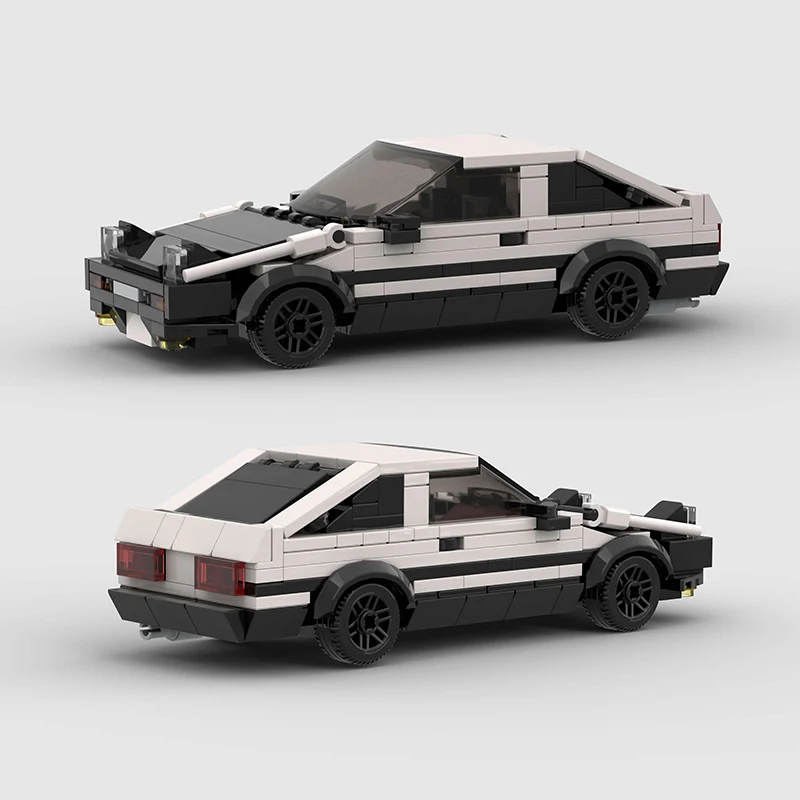 AE86 MOC City Speed Champion Sports Car Building Blocks Technique World famous Vehicle Educational Construction Toys For Kids