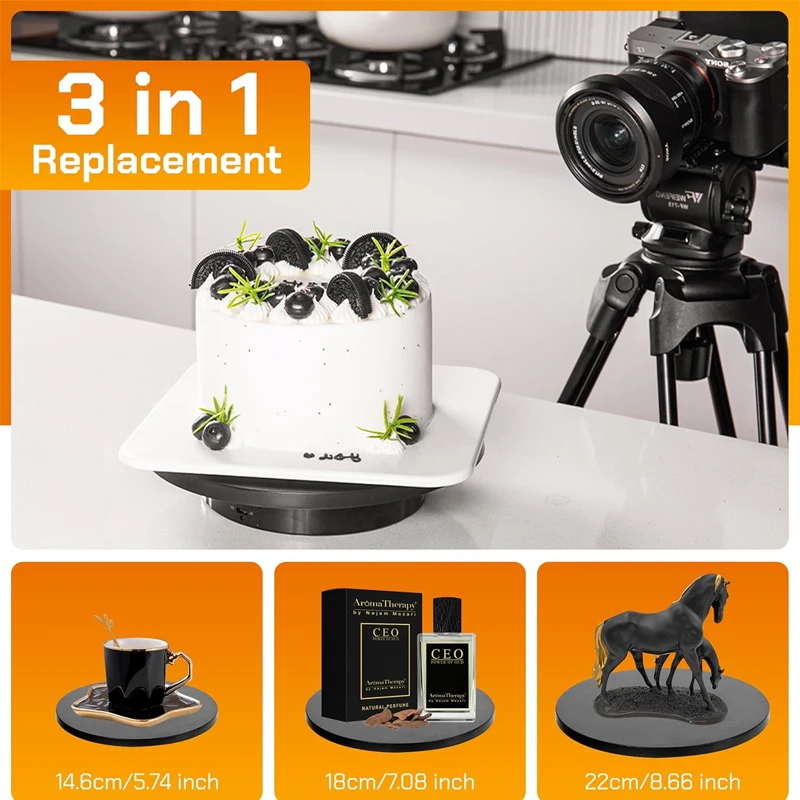 

Вращающийся поворотный стол 3 в 1, используемый в качестве опоры для видеосъемки для ювелирной обуви, электрически регулируемый, 3 скорости на 360 градусов. ° .Рождественский подарок