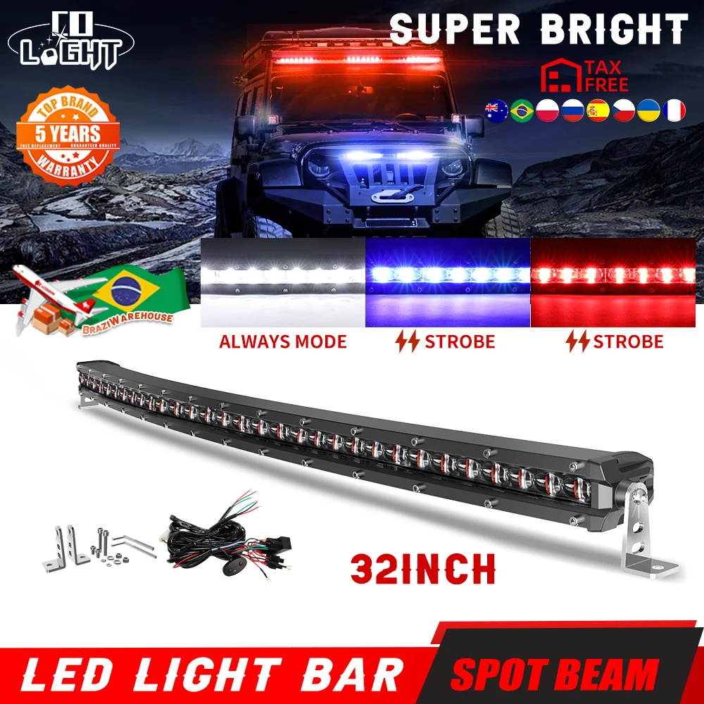 CO LIGHT Strobe Led Light Bar Amber 20