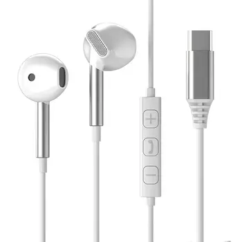 3,5mm/Type-C kabelová sluchátka pro Samsung sluchátka Basová HiFi hudba Kabelová sluchátka do uší pro Samsung iPhone Xiaomi Huawei 8 nejlepší prodej Handsfree od Googlu Pixel - №1