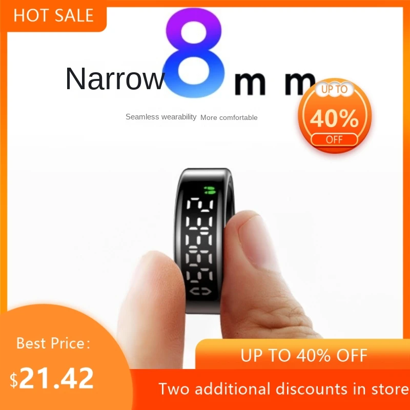 Heart Rate Blood Oxygen Sleep Exercise Heart Rate Monitoring Brightness Adjustment Family And Friends Care Smart Ring 2026 Hot