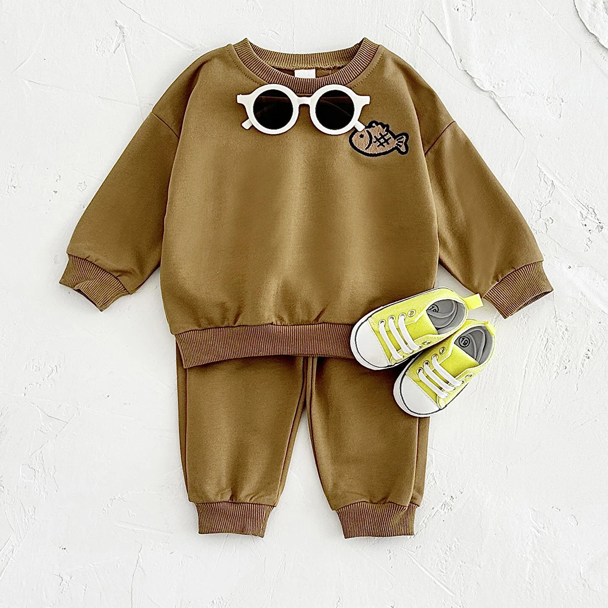 New Baby Clothing Set Toddler Baby Boys Outfits Fish T-Shirt Tops+ Pants Infant Girl Set Baby Boy Clothes Set Spring Autumn