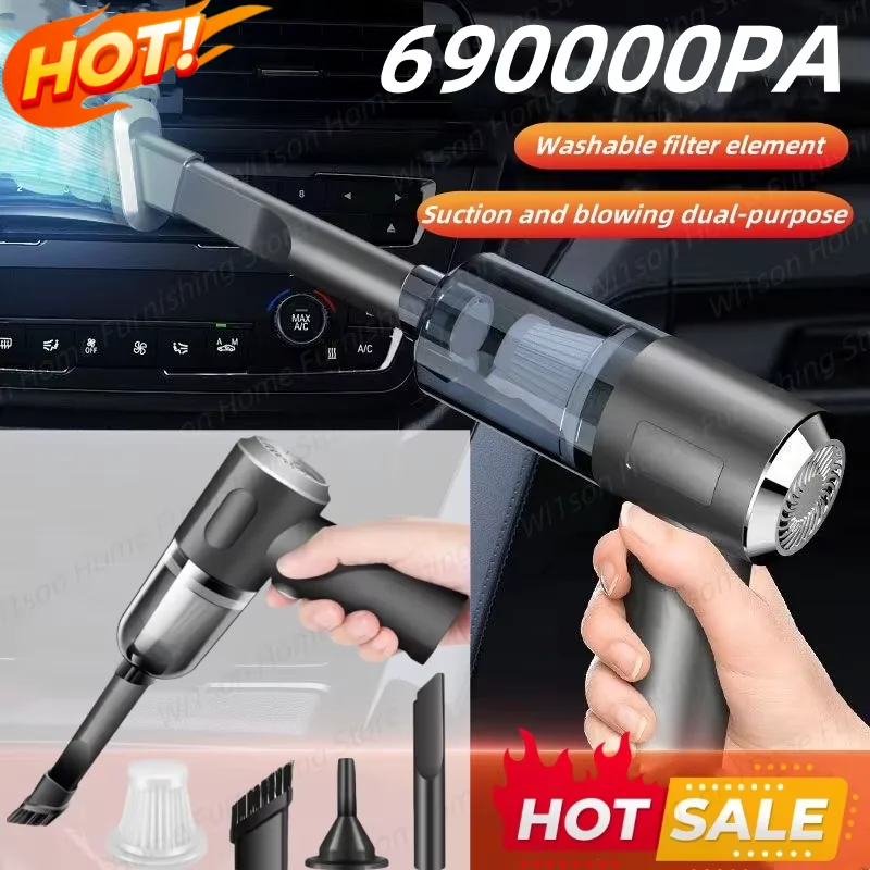 Wireless 690000Pa Car Vacuum Portabale Cleaner Cordless Handheld Vacuum High-power Vacuum Cleaner For Home Office Vacuum