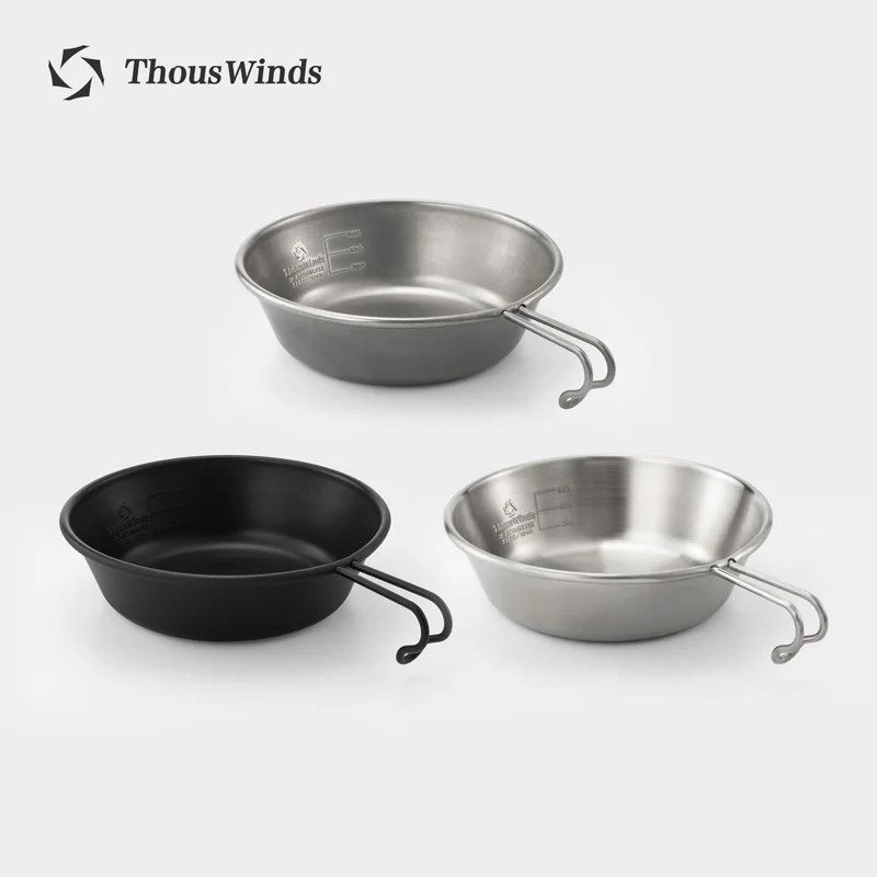 

Thous Winds 1.3L Camping Bowl, Outdoor Stainless Steel Tableware, Large Capacity Sierra Cup, Picnic Camping Supplies