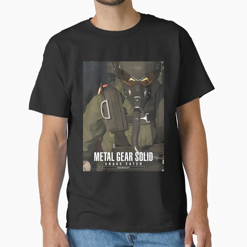

80s Vintage video game Metal Gear Solid snake cyborg ninja MGS Kojima gift T shirt for men Large size Tops S-6XL