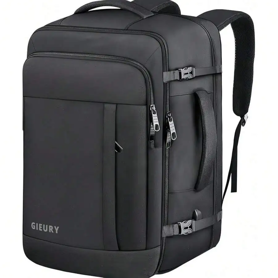Extra Large 50L Expandable Travel Backpack For Adults, 17 Inch Laptop Compatible, Lightweight Business Weekender Bag