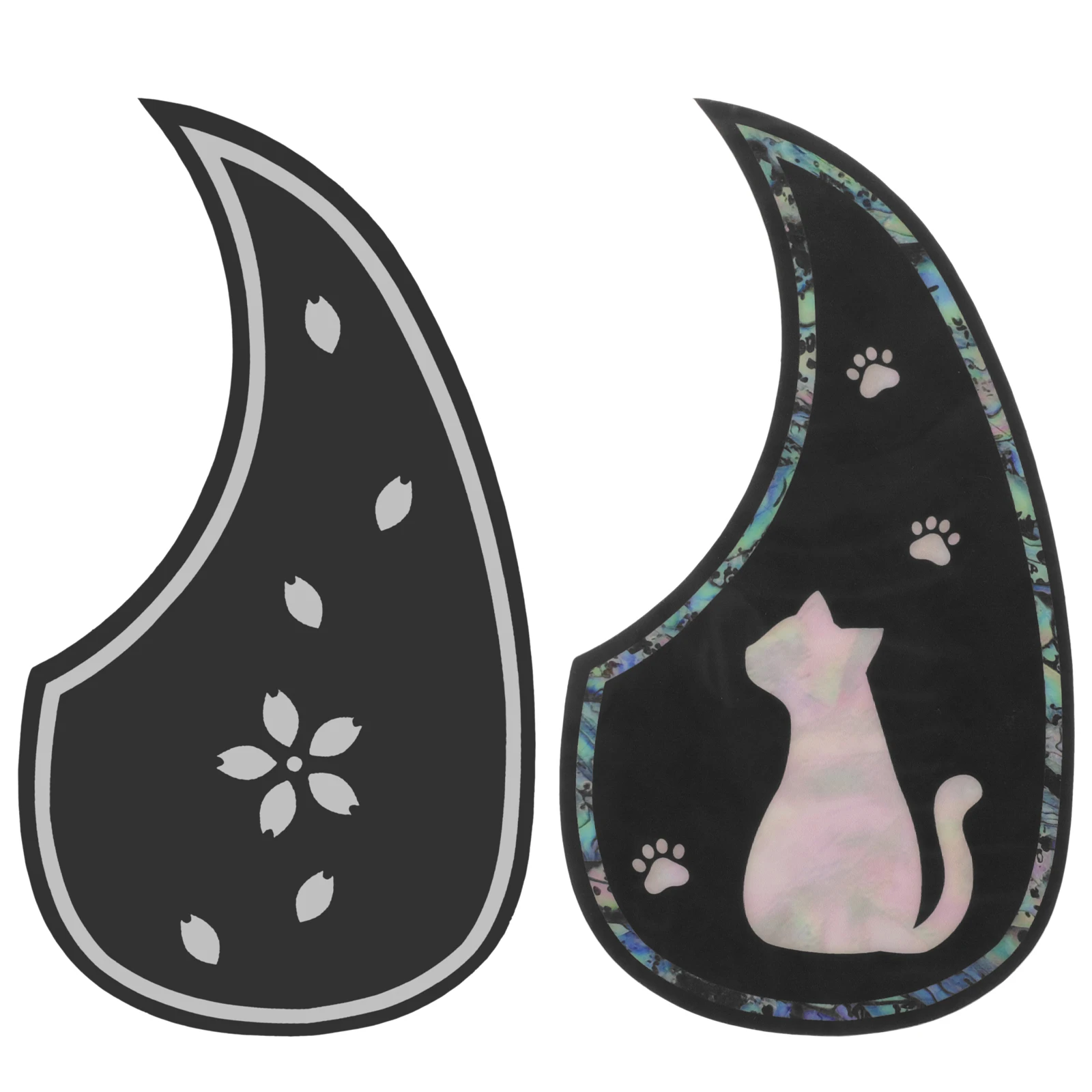 

2pcs Guitar Pickguard Strum Protection AntiScratch Board Pickguards Acoustic Decorative Folk FLEOR ST SSS Electric Hole Plate