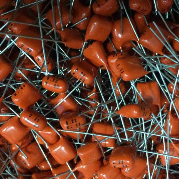 100pcs  New for Philips BC 0.22uF 63V Metallized PP Film Coupling Capacitor