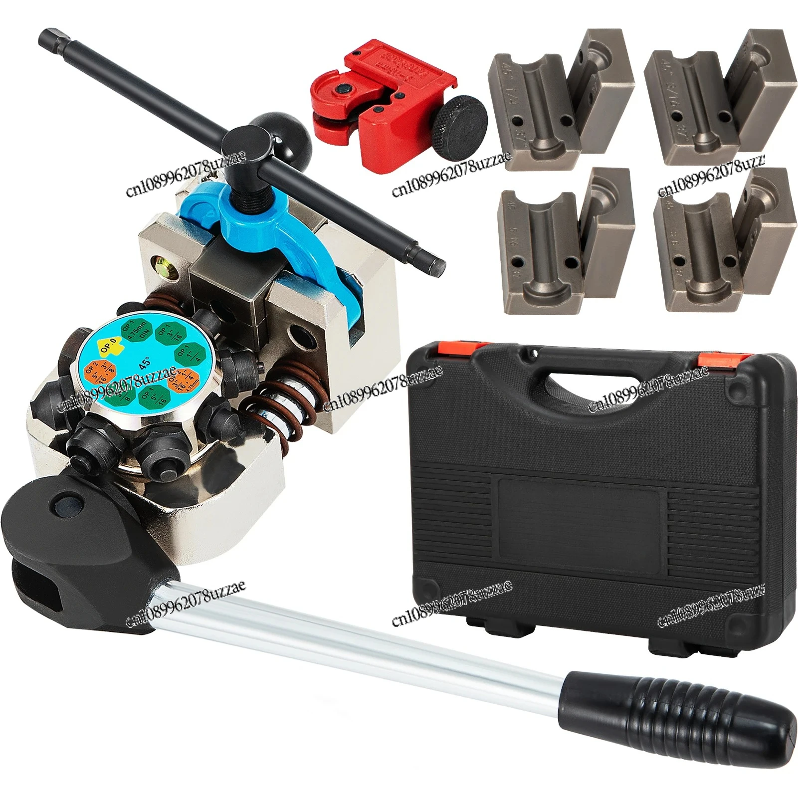 

Brake Line Flaring Tool 45° Double Flares for 3/16" 1/4" 5/16" 3/8" Tube Size Suitable for Soft Metal of Copper Lines