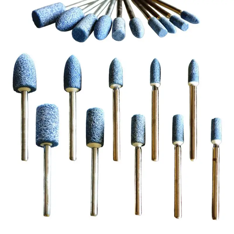 Polishing Head Kit Precise Grinding Head For Stone 10X Portable Buffing Tools Blue Polish Accessories For Metal Marble Wood Jade