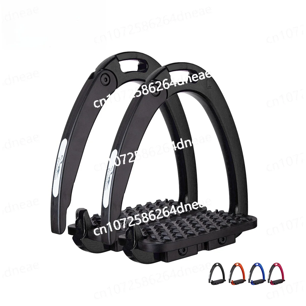 

Safety Stirrup Aluminum Light Equestrian, Competitive Stirrup Riding Harness Saddle with 8211039