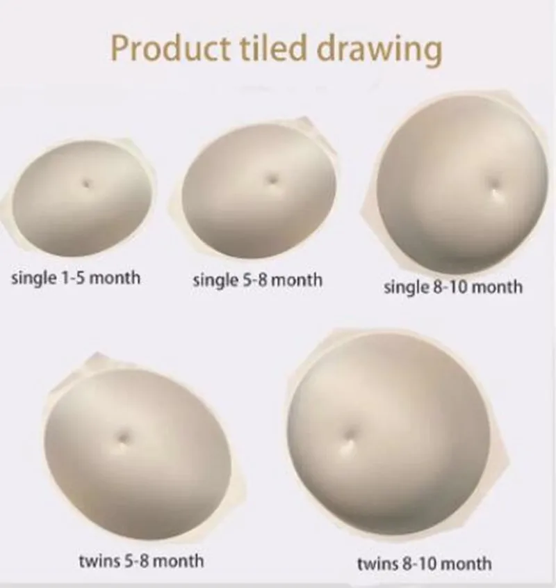 Artificial Baby Tummy Belly Fake Pregnancy Pregnant Bump Sponge Belly Pregnant Belly Style Suitable for Male and Female Actors