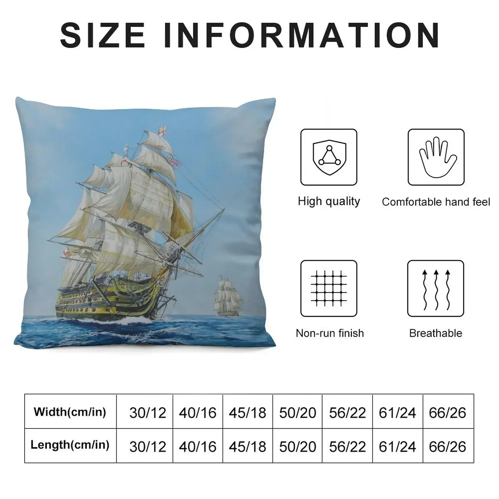 HMS Victory Throw Pillow autumn decoration pillow cover christmas Decorative Sofa Cushion christmas decorations 2025 pillow