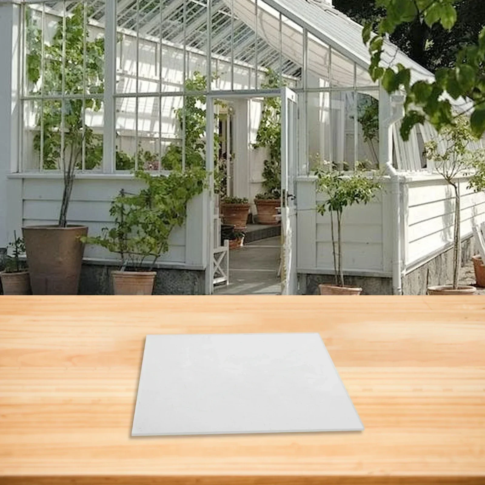 

Прозрачный акриловый лист для садоров. Универсальные варианты акрилового листа. Легкий материал. Стандартная оконная рама.