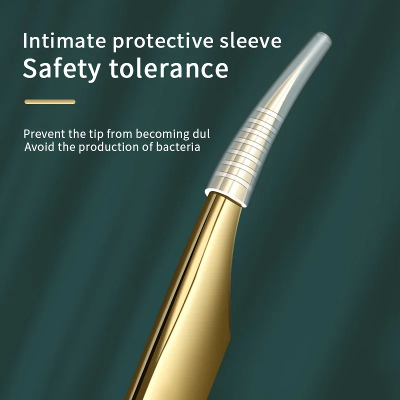 1 pz Pinzette per estensione ciglia diritte antistatiche Pinzette per sopracciglia diritte curve di precisione industriale Strumenti per il trucco