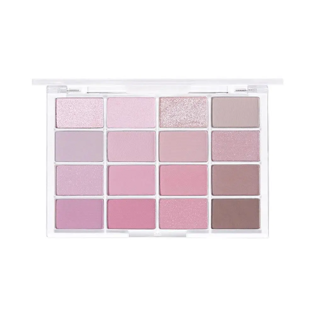 Paleta de sombra coreana, sombra perolada fosca, cor marrom, baixa saturação, saturação, olho, rosa, maquiagem terra, a5k1, 16 cores