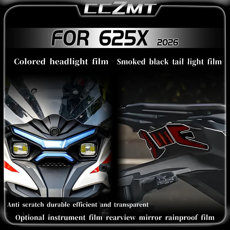 

For Colove 625X 2026 headlight film taillight film instrument film protective film rearview mirror film modified accessories