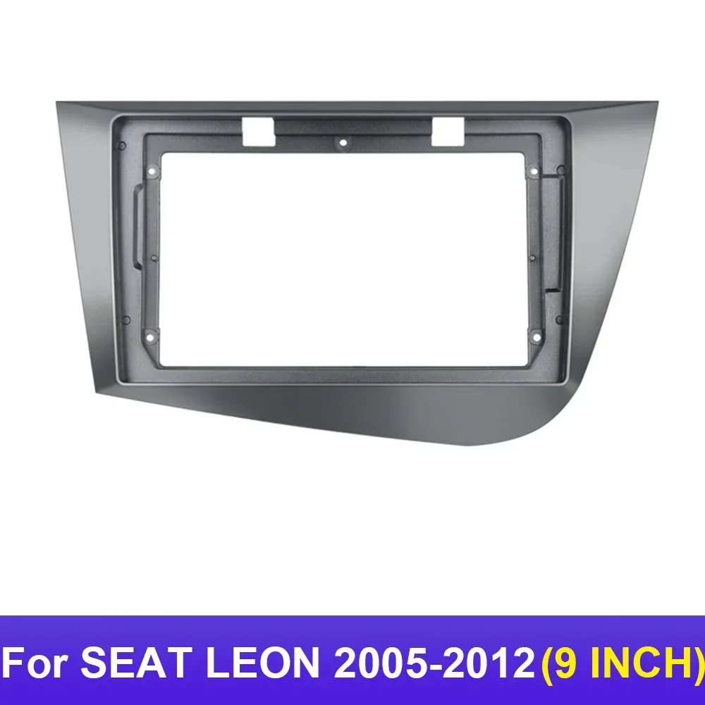 9 INCH Car Radio Fascia for SEAT LEON 2005-2012 Dash Refitting Installation Mount Kit Stereo GPS DVD Panel CD Player Frame Bezel