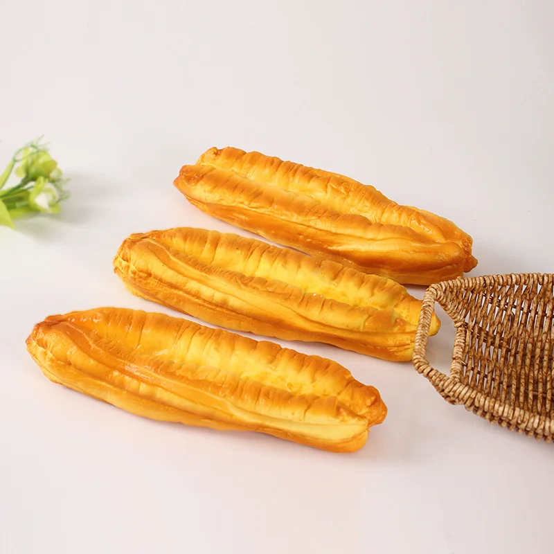 simulated fried dough stick table decoration, fragrant fried dough stick pinching music, cake shop window display (non-edible)