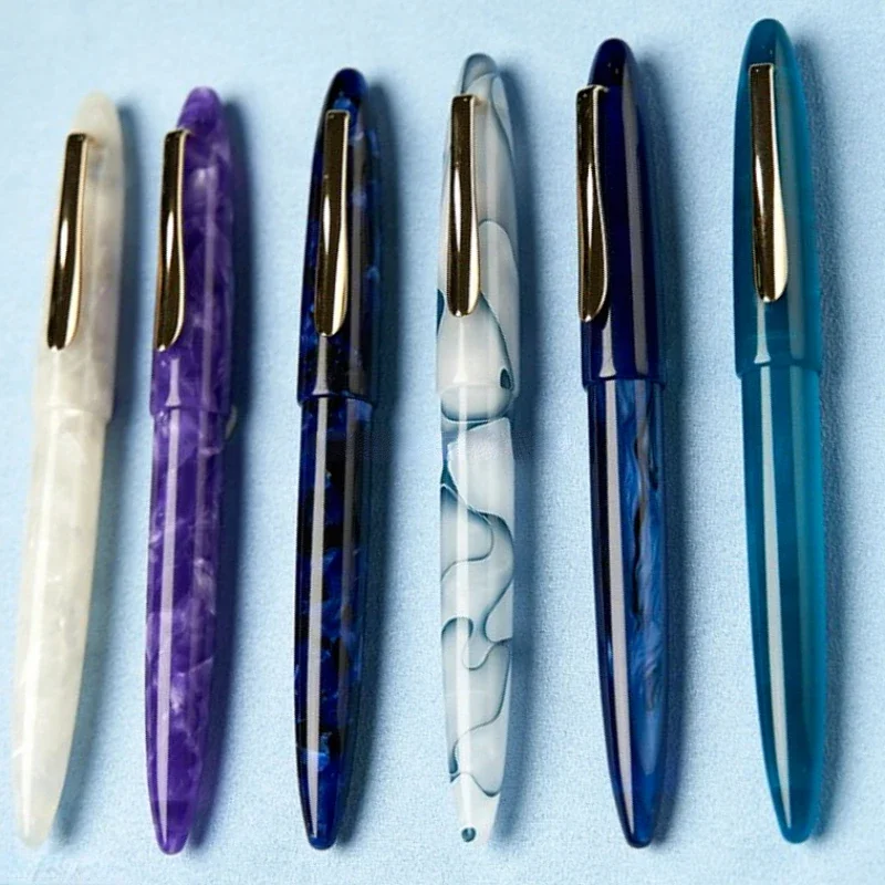 

Hot TANYUE A5 Imported Resin Fountain Pen Good Airtightness No.5 Schmidt EF/F 0.38/0.5MM Nib Ink Pen Mb Luxury Office Gift