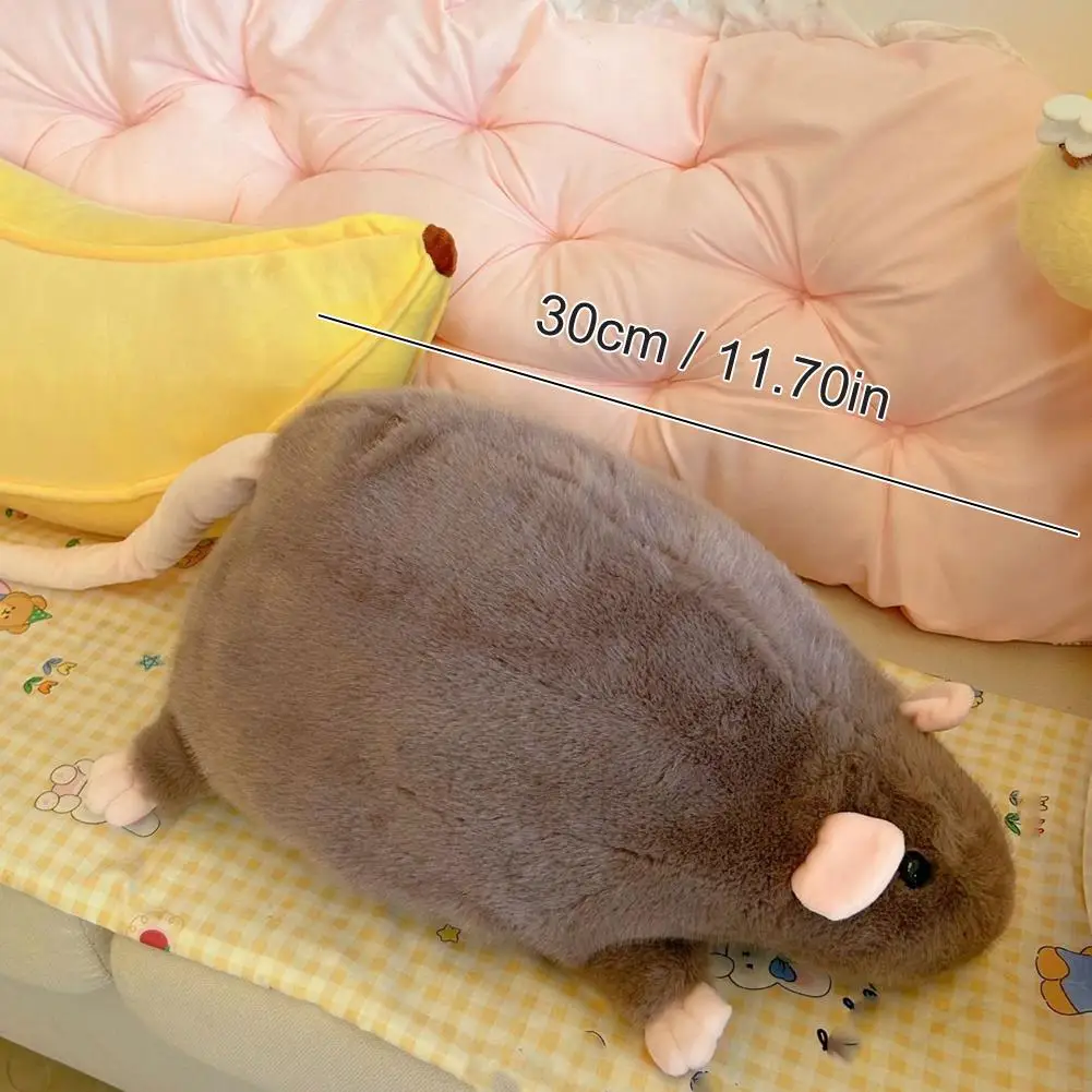 40cm Cartoon Fancy Rat Plush Toy Brown Grey White Cartoon Home Office Garden Table Bed Pillows Soft Plush Mouse Festival Gifts