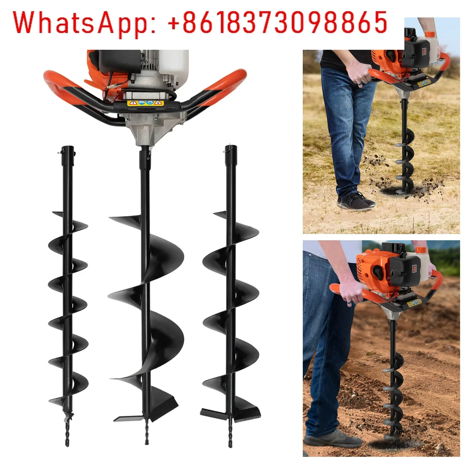 Broca de cerca de solo alimentada a gás 52CC com 3 bits