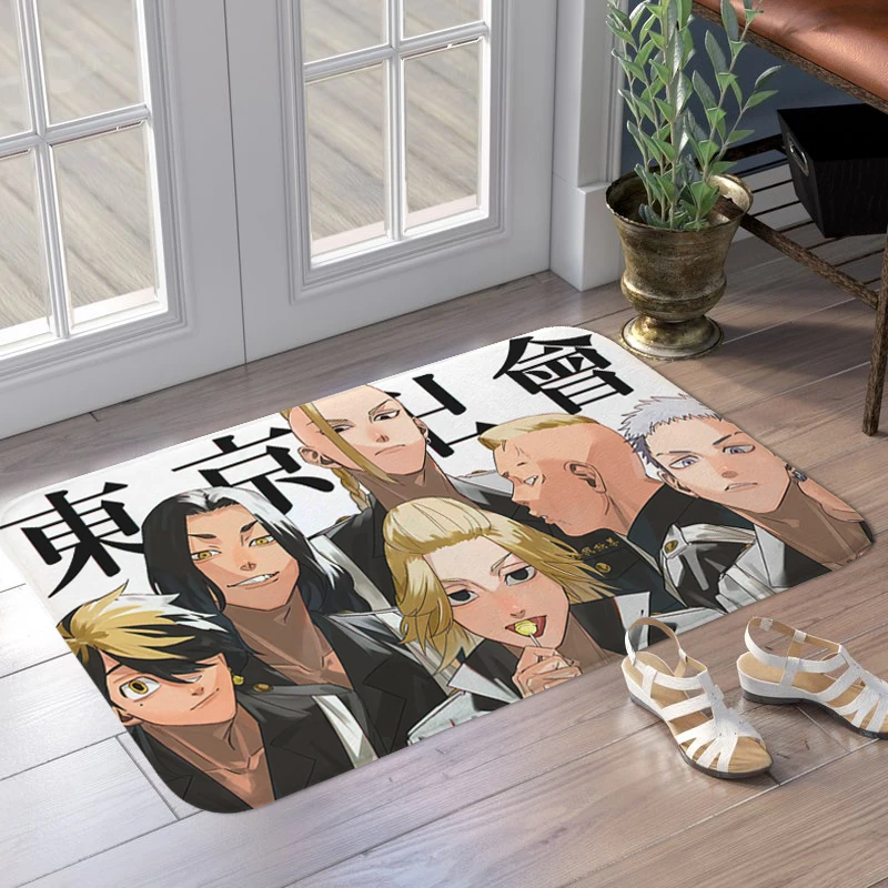 

Anime Entrance Door Doormat Non-slip D-Tokyo D-Revengers Living Room Mat Hallway Bedroom Rug Kitchen Floor Carpet Slip-resistant