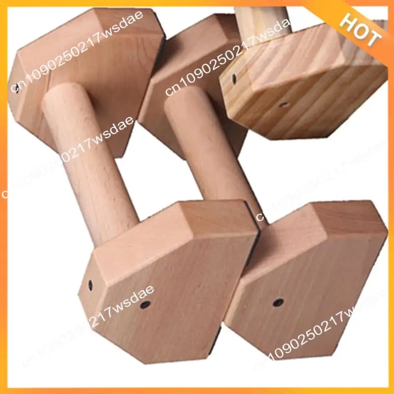 

X08A Push-Up Stand Wood Pushup Bars Non-Slip Base Exercise Home Workout Equipment Handle Stands For Strength Training
