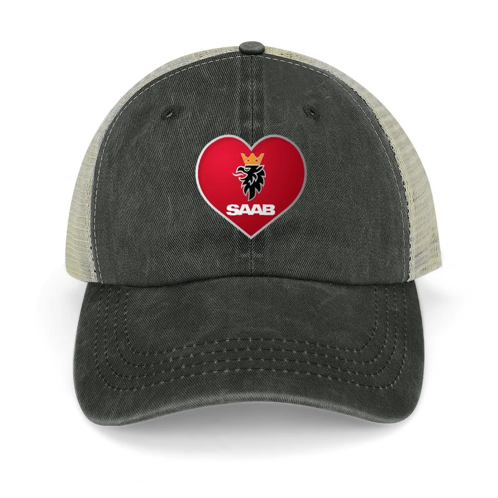 

SAAB Red Heart - Love of SAAB Cars Baseball Cap Bobble Hat Golf Ball Cap Boy Women's