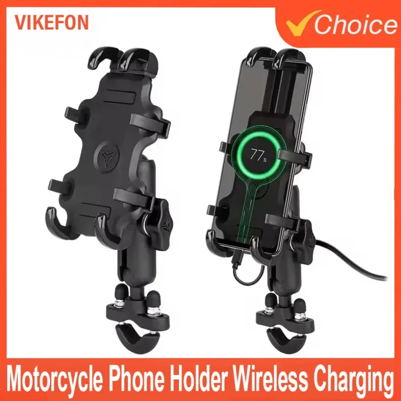 

Мотоциклетное быстрое зарядное устройство 3,0, амортизирующий противоударный держатель для мобильного телефона, GPS, кронштейн для крепления на руль мотоцикла для мобильных телефонов