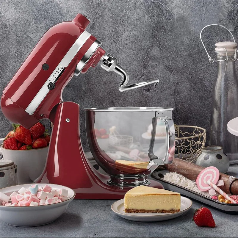 Gancho de massa espiral para kitchenaid 4.5-5 quart misturador de cabeça inclinada, substituição de gancho de massa para acessório kitchenaid