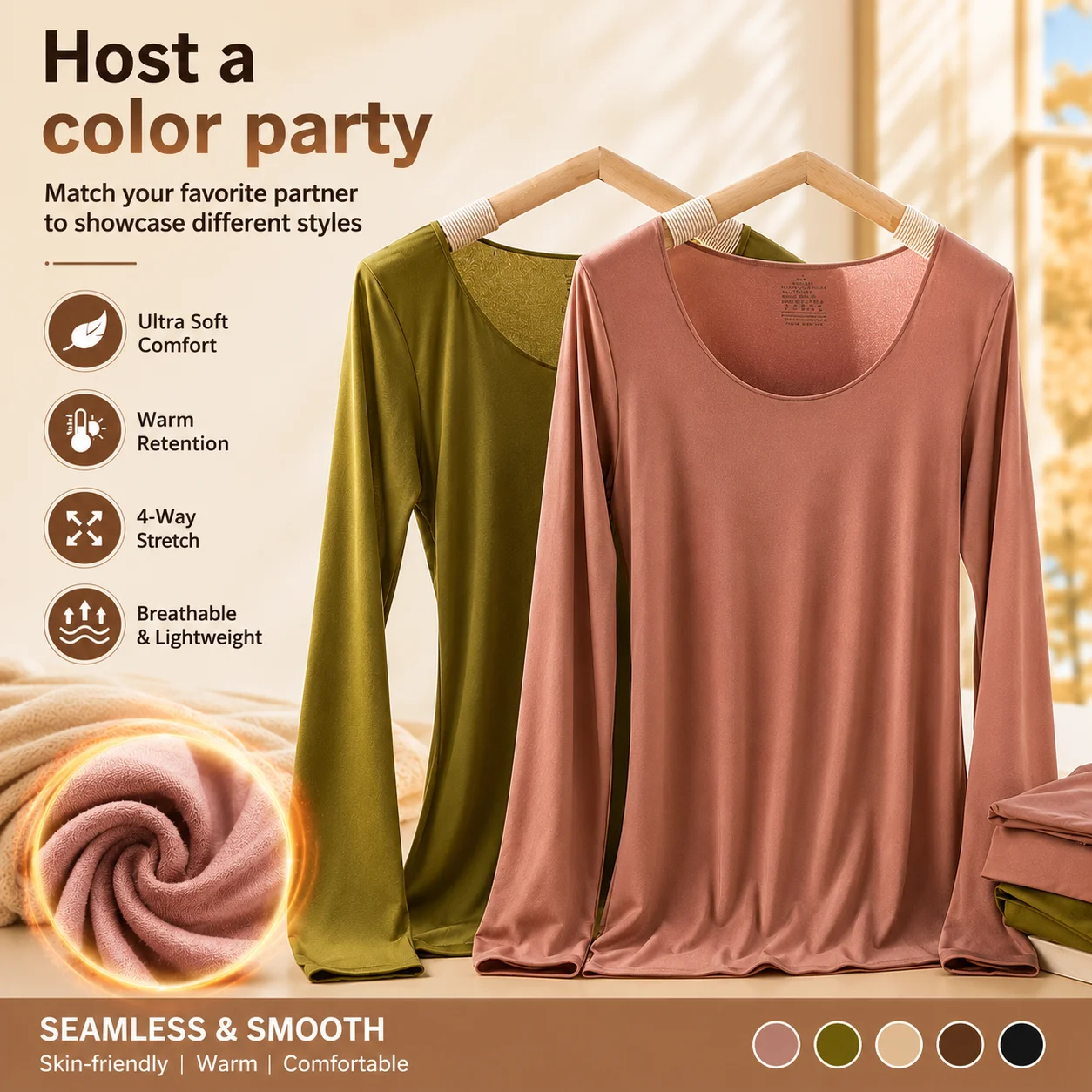 Sous-vêtements thermiques pour femmes, automne-hiver, t-shirt à manches longues, haut thermique fin, deuxième couche thermique pour femmes, L-XL