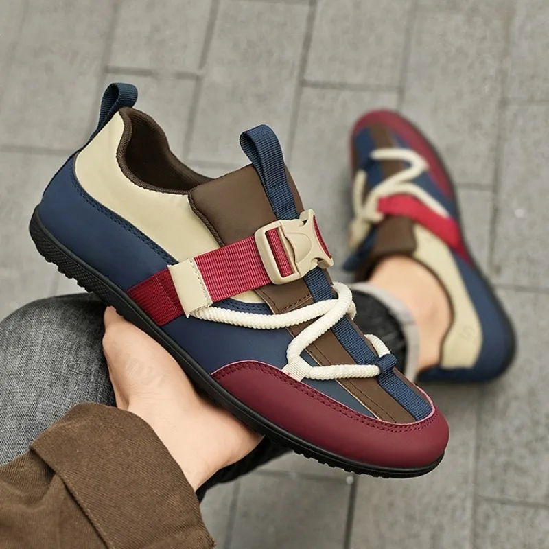 

Men's Retro Color Blocked Low Top Casual Sports Shoes 2025 Autumn Fashion Versatile Comfortable Non Slip Wear-resisdent Sneakers