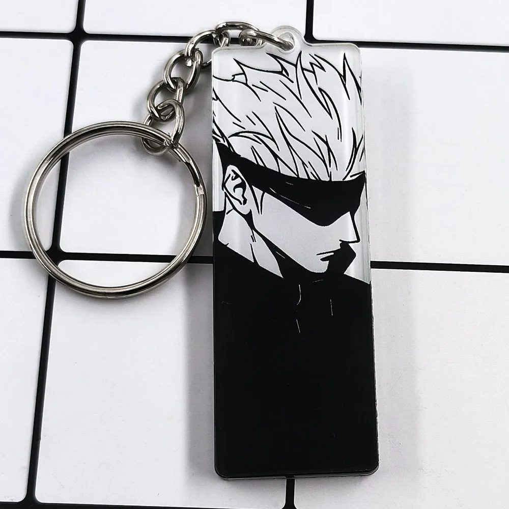 Jujutsu Kaisen Charakter Schlüsselanhänger Cartoon Gojo Satoru Doppelseitiges Muster Acryl Schlüsselanhänger Anime-Enthusiasten Sammeln Sie Anhänger