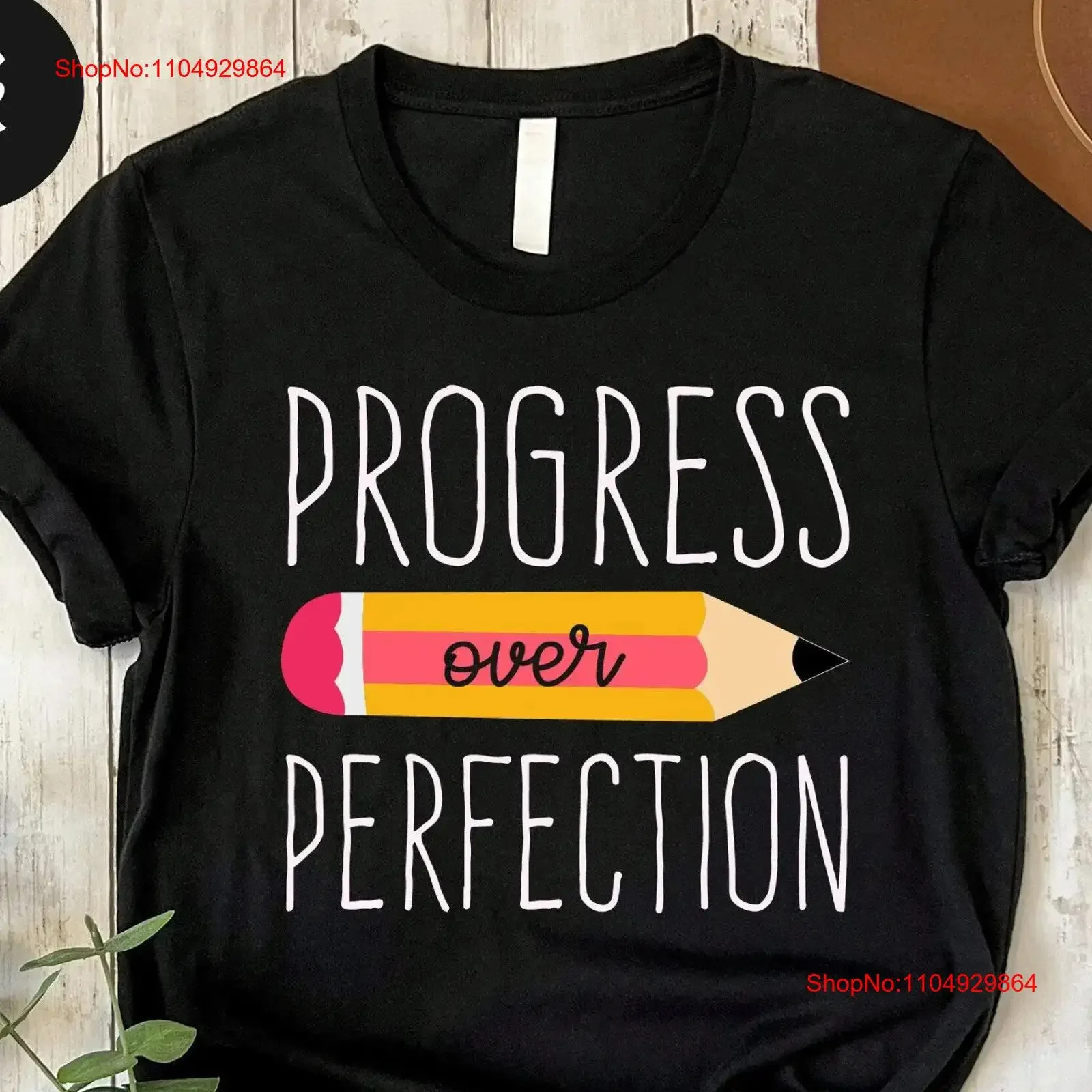 

Progress Over Perfection T shirt School Happy First Day Of New Teacher Kindergarten Top Appreciation vintage Washed Stretched