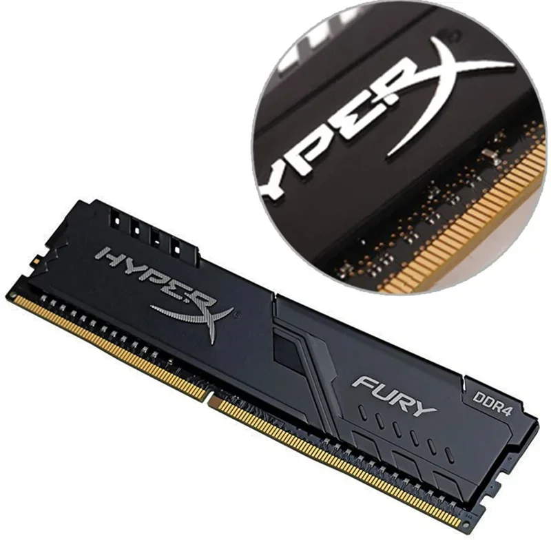 HyperX Fury Memoria DDR4 Computer Memory 8GB 16GB 32GB 3200MHz 2666MHz 3600MHz 2400MHz 2133MHz Ram DRAM DIMM Memory view 2