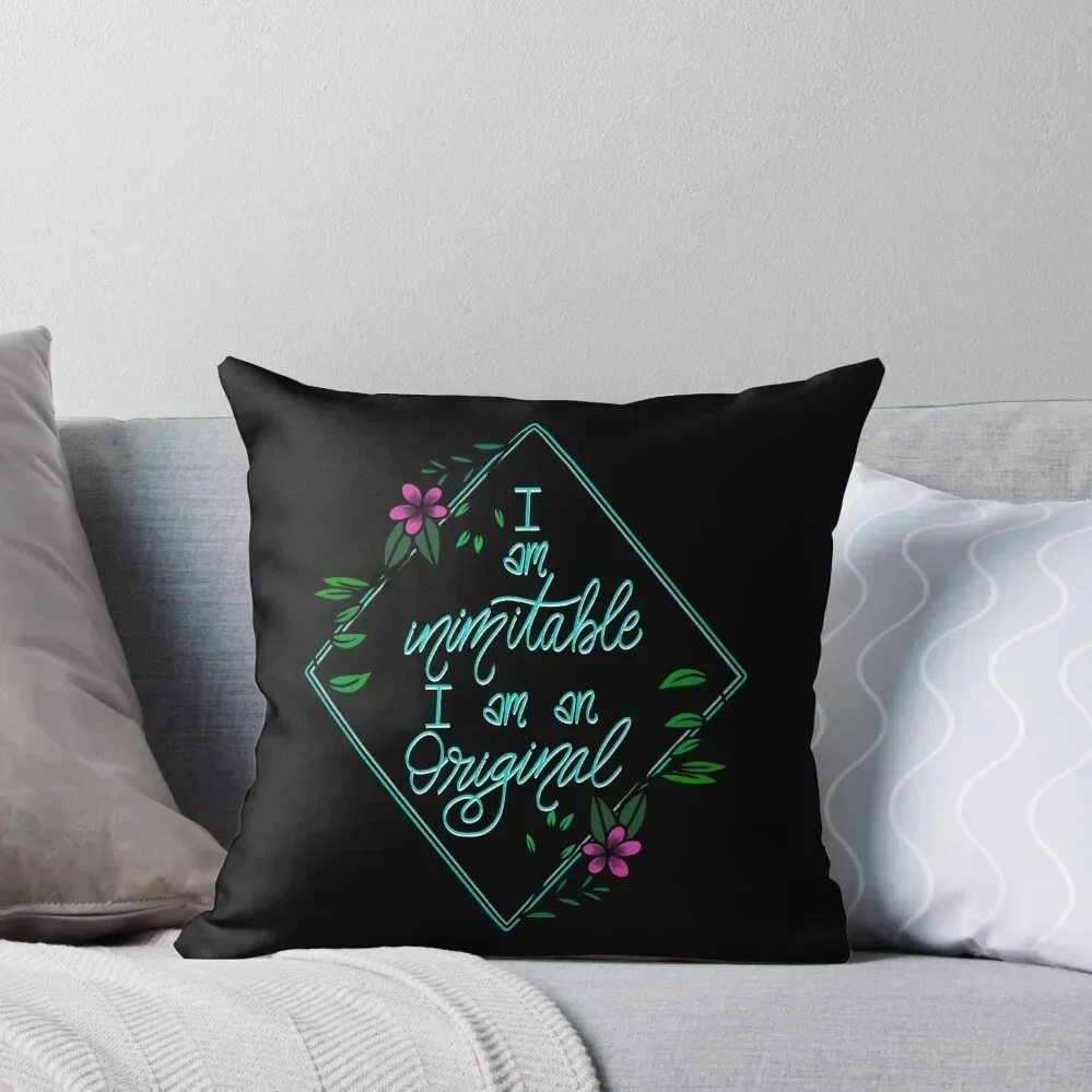 

I am Inimitable & Original Throw Pillow Plaid Sofa pillow cover christmas Cushion Cover For Sofa pillow
