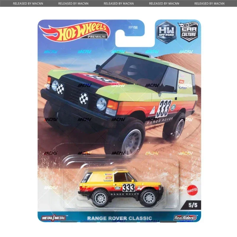 Genuine Hot Wheels Premium Car Culture Range Rover Classic HW Off Road Kids Toys for Boys 1/64 Diecast Vehicle Collection Gift