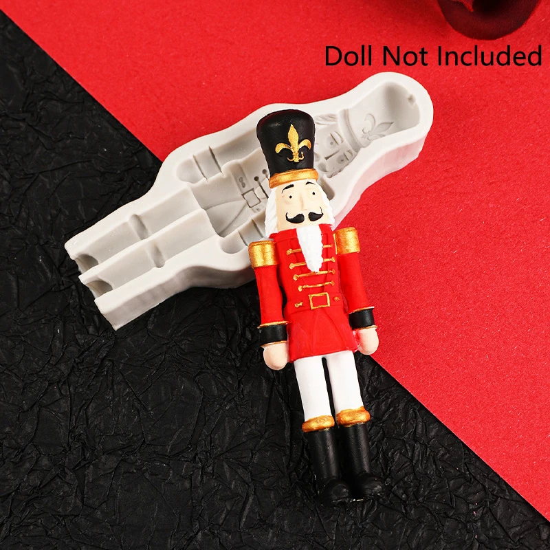 

1 шт., силиконовая форма «Щелкунчик», солдатская помадка, рождественский шоколадный торт, форма для украшения резинки, паста, форма из полимерной глины, формы для выпечки