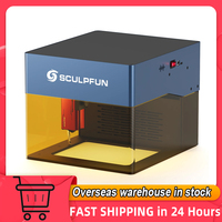 Sculpfun iCube Pro Max 10W Laser Engraver Portable Laser Engraving Machine 0.08mm Laser Spot 120x120mm Engraving Area for Wood