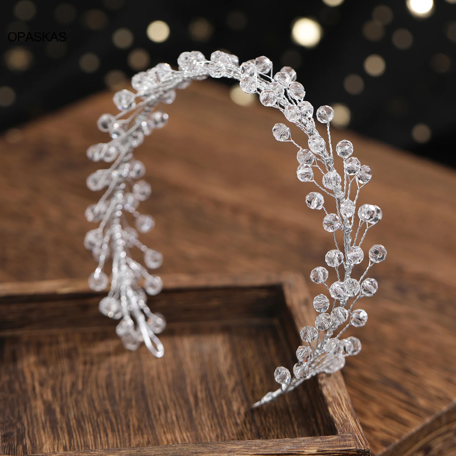 Crystal Hairband Bridal Hair Hoop 2023 New Fashion Beaded Headbands Tiaras Wedding Hair Ornament Birthday Prom Headpiece Jewelry