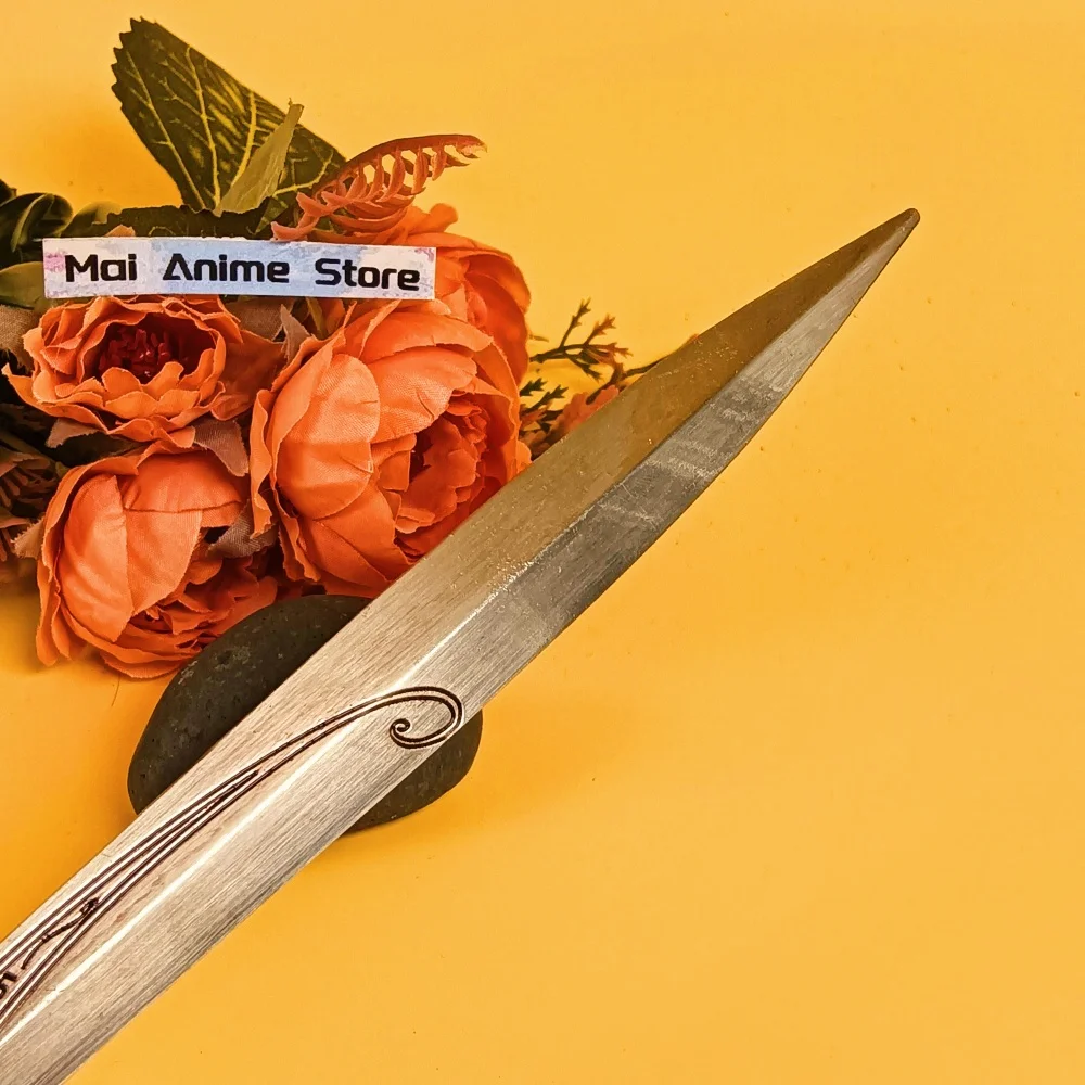 11.6 بوصة حلقة باجينز كاتانا كاتانا اليابانية الحقيقية الساموراي صابر أراغورن السيف القرون الوسطى البهجة نارثيل نينجا سكين لعبة هدية